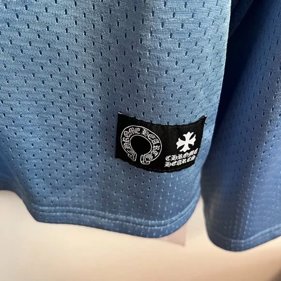 Chrome Hearts Blue V Neck Long Sleeve Sweatshirt - Picture 4 of 7